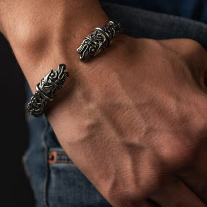 WorldNorse Fenrir der Wolf handgefertigtes Armband