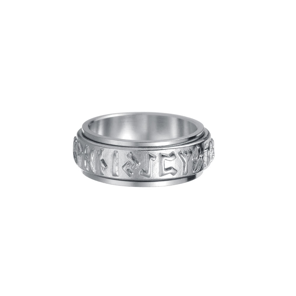 WorldNorse Klassischer Ring im nordischen Rune, mehrfarbig