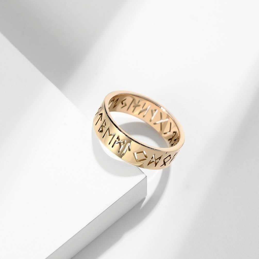 WorldNorse Klassischer Ring im nordischen Rune, mehrfarbig