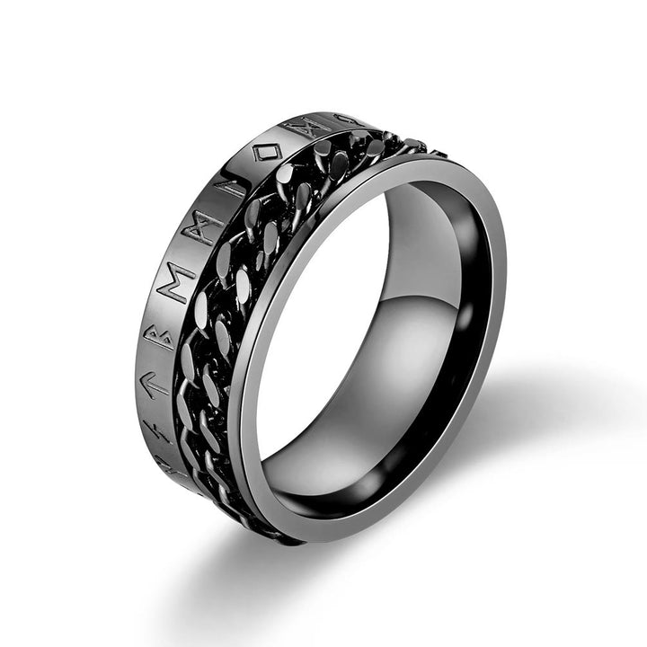 WorldNorse Klassischer Ring im nordischen Rune, mehrfarbig
