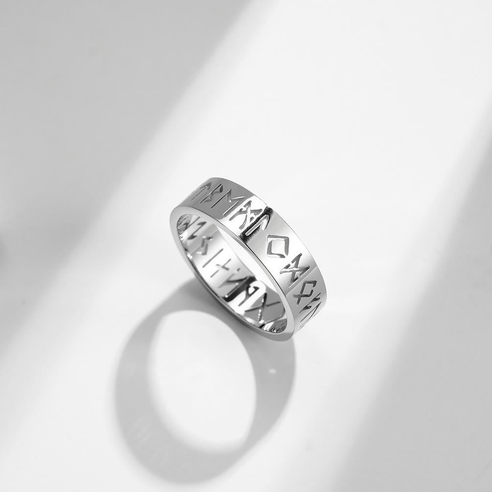 WorldNorse Klassischer Ring im nordischen Rune, mehrfarbig