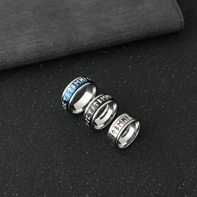 WorldNorse Klassischer Ring im nordischen Rune, mehrfarbig