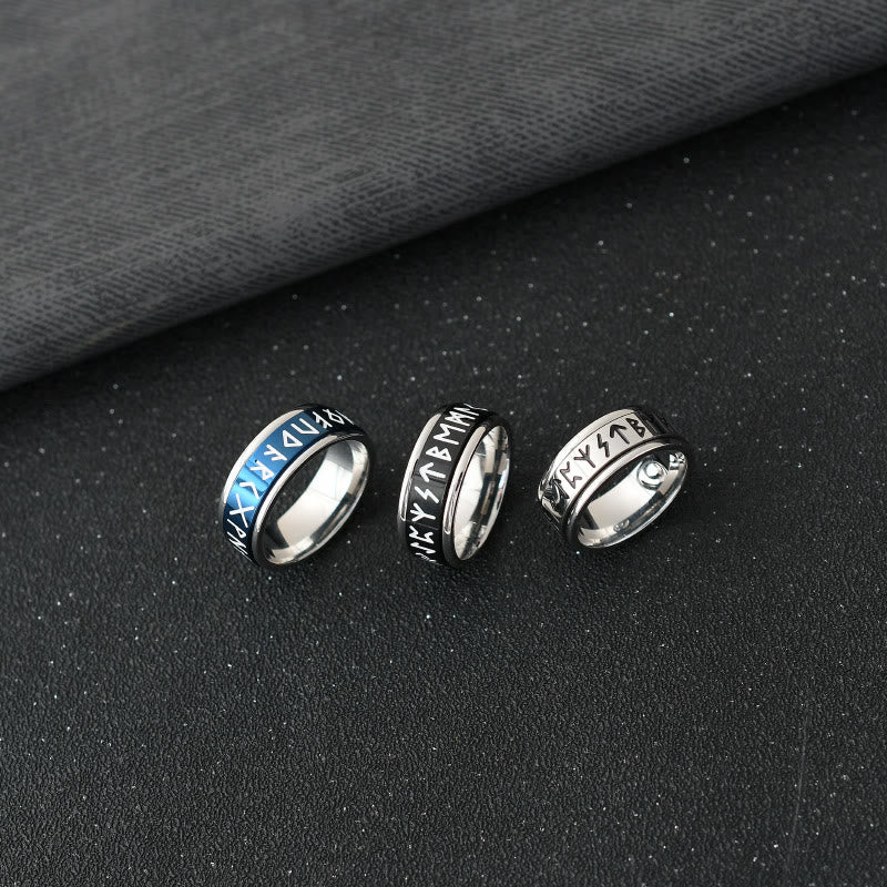 WorldNorse Klassischer Ring im nordischen Rune, mehrfarbig