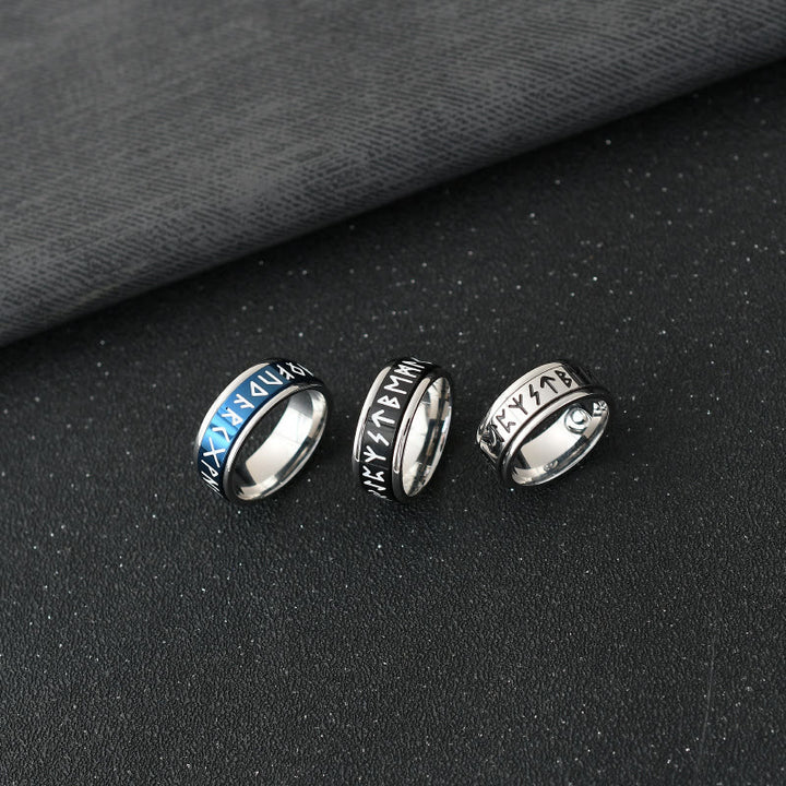 WorldNorse Klassischer Ring im nordischen Rune, mehrfarbig