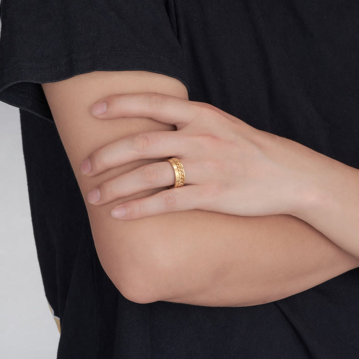 WorldNorse Klassischer Ring im nordischen Rune, mehrfarbig