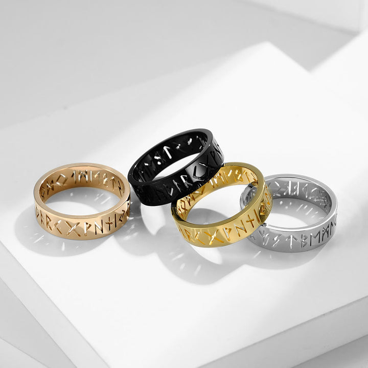 WorldNorse Klassischer Ring im nordischen Rune, mehrfarbig