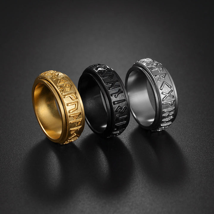 WorldNorse Klassischer Ring im nordischen Rune, mehrfarbig