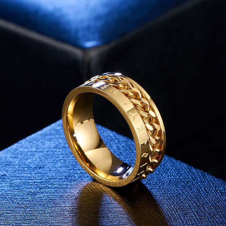 WorldNorse Klassischer Ring im nordischen Rune, mehrfarbig