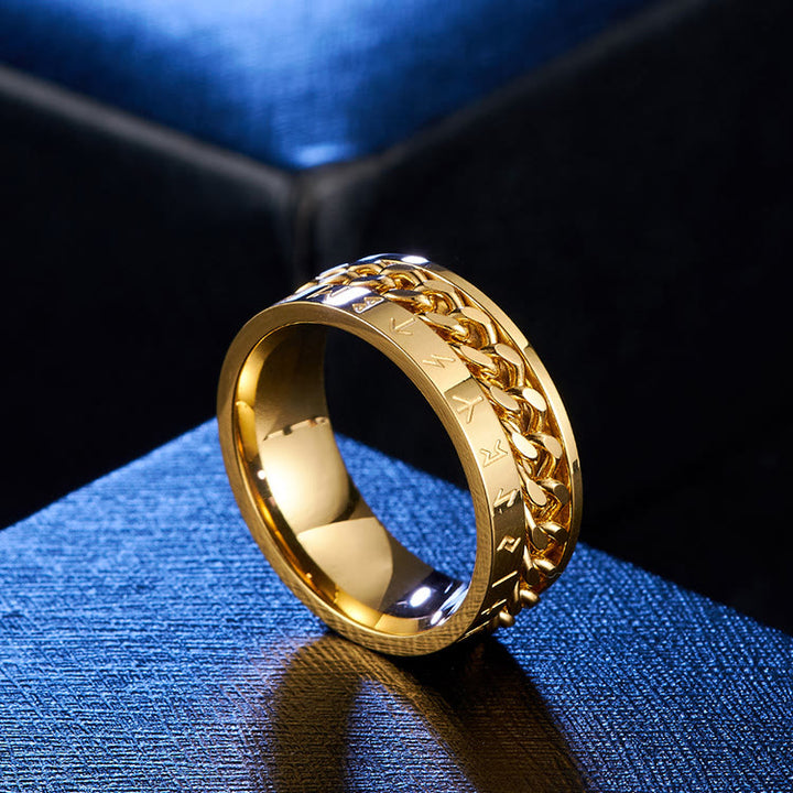 WorldNorse Klassischer Ring im nordischen Rune, mehrfarbig