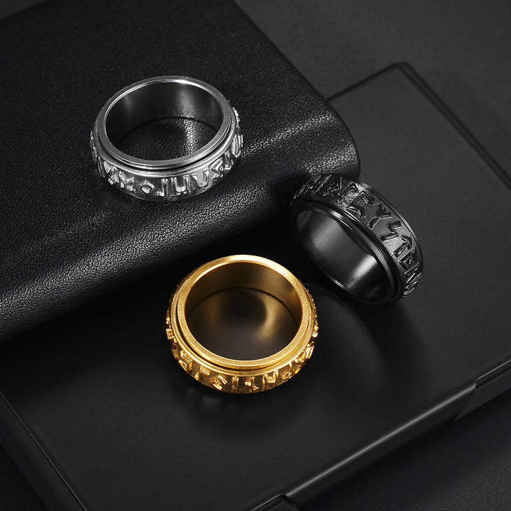 WorldNorse Klassischer Ring im nordischen Rune, mehrfarbig