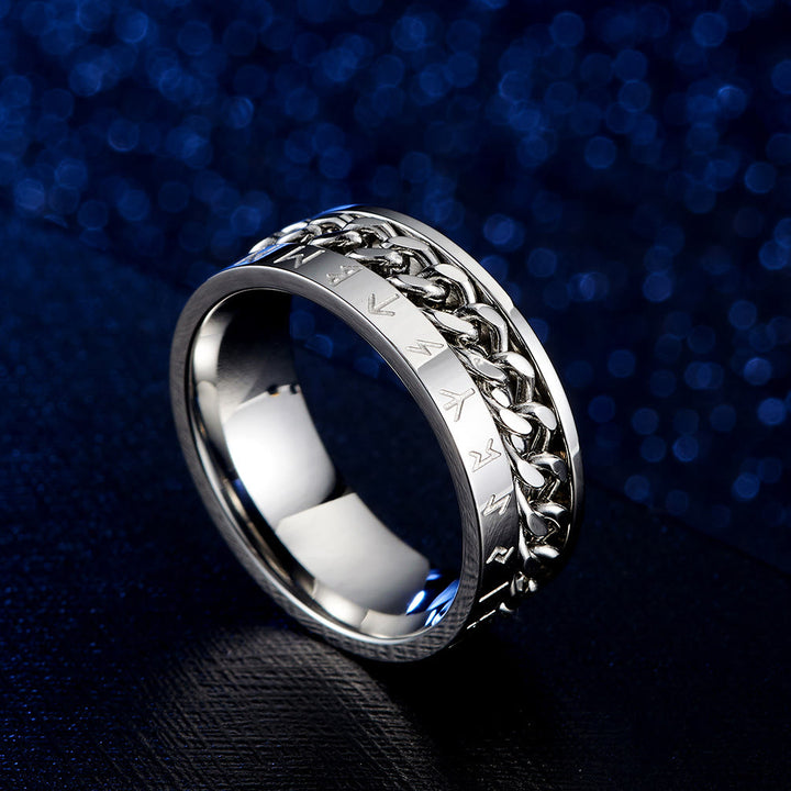 WorldNorse Klassischer Ring im nordischen Rune, mehrfarbig