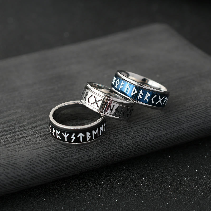 WorldNorse Klassischer Ring im nordischen Rune, mehrfarbig