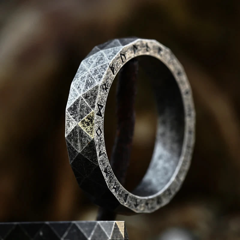WorldNorse Viking Rune Vintage Diamant-Ring
