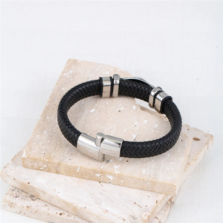 WorldNorse Valknut mit Keltischer Knoten -Lederarmband