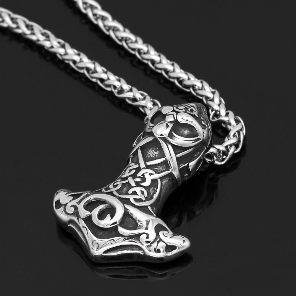 WorldNorse Berserker Mjölnir Odin Thors Hammer Halskette