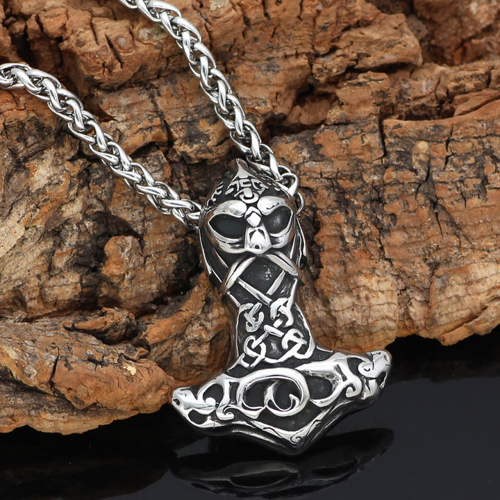 WorldNorse Berserker Mjölnir Odin Thors Hammer Halskette
