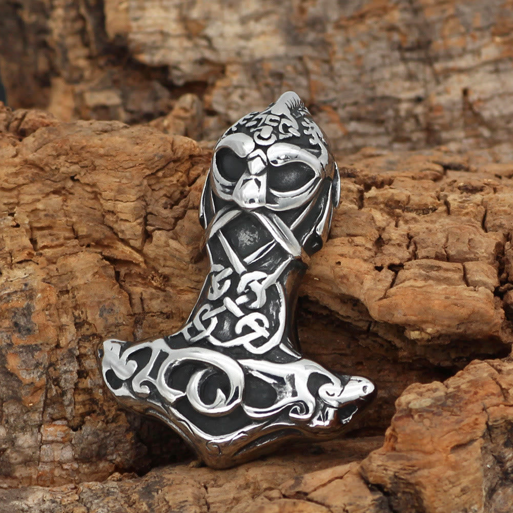 WorldNorse Berserker Mjölnir Odin Thors Hammer Halskette