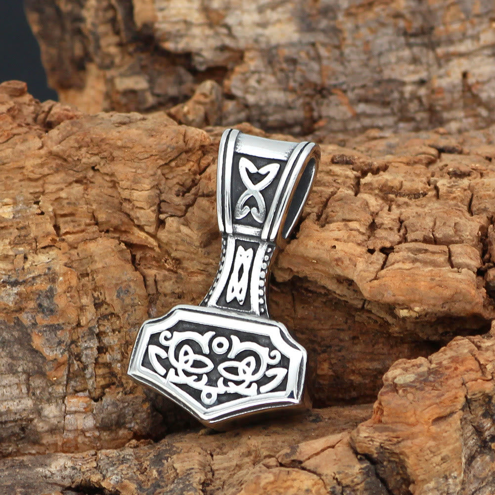 WorldNorse Thor Hammer Wikinger-Amulett Halskette im nordischen Stil