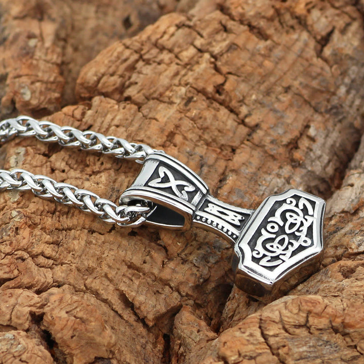 WorldNorse Thor Hammer Wikinger-Amulett Halskette im nordischen Stil