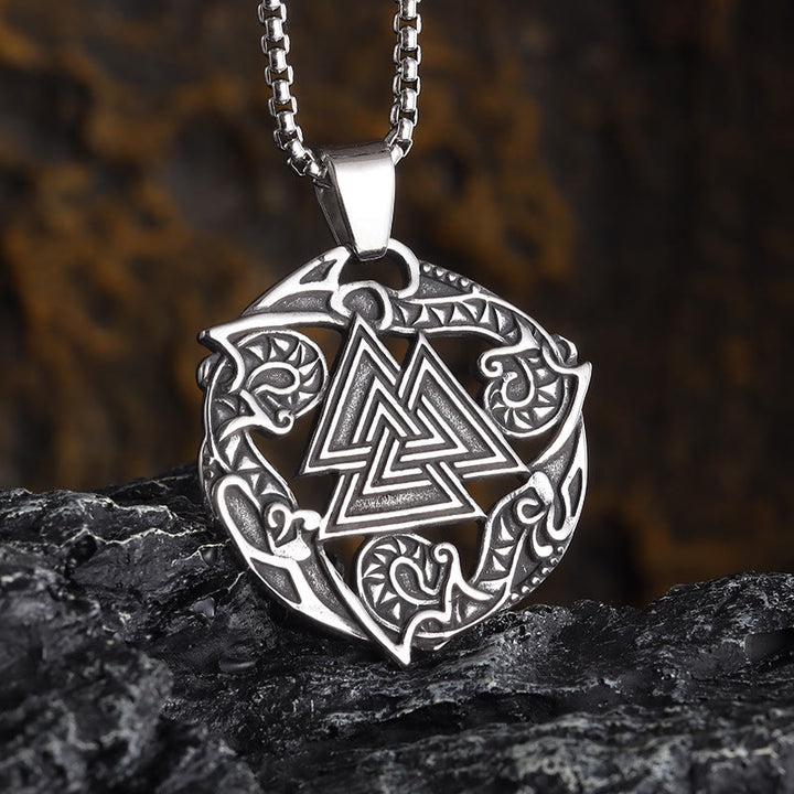 WorldNorse Valknut Odin Wikinger Symbol Halskette