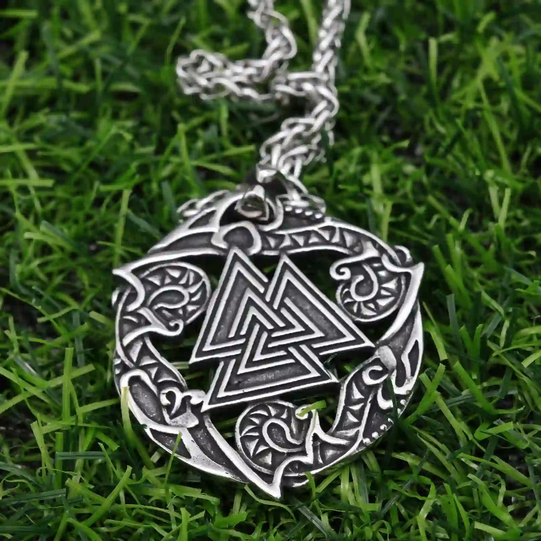 WorldNorse Valknut Odin Wikinger Symbol Halskette