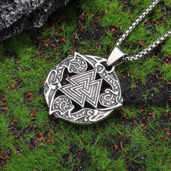 WorldNorse Valknut Odin Wikinger Symbol Halskette
