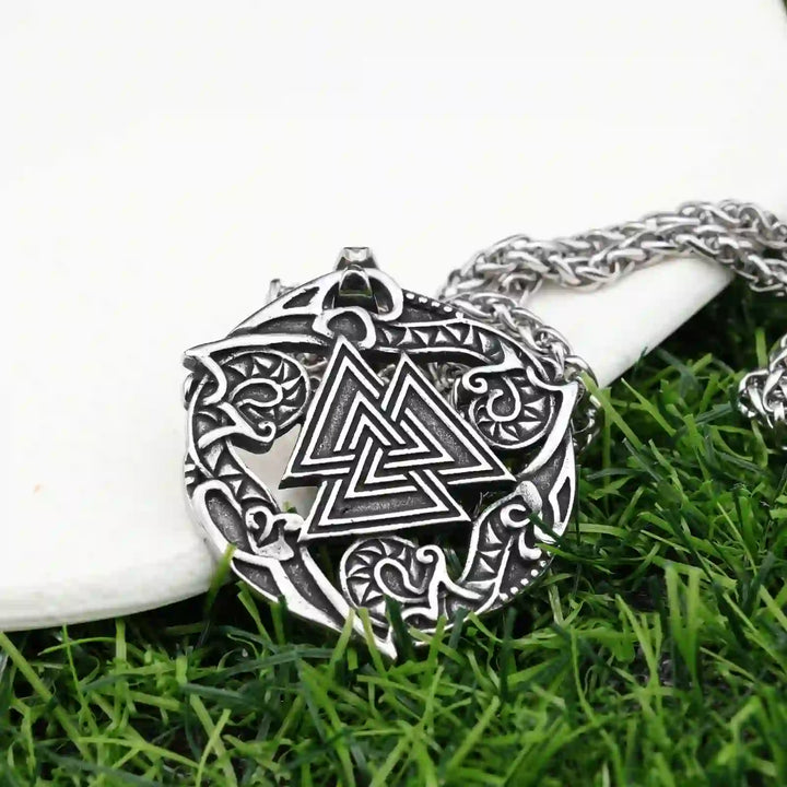 WorldNorse Valknut Odin Wikinger Symbol Halskette