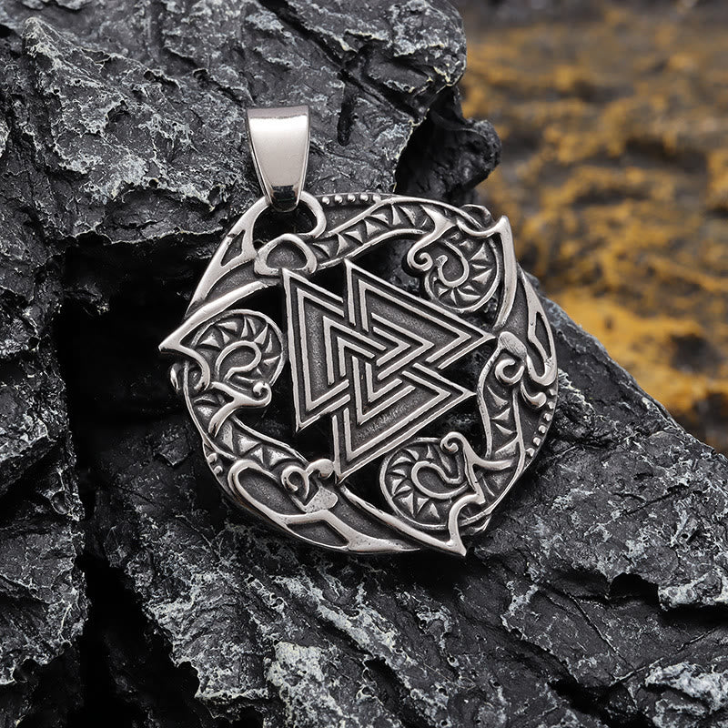 WorldNorse Valknut Odin Wikinger Symbol Halskette