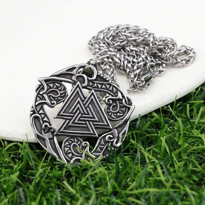 WorldNorse Valknut Odin Wikinger Symbol Halskette