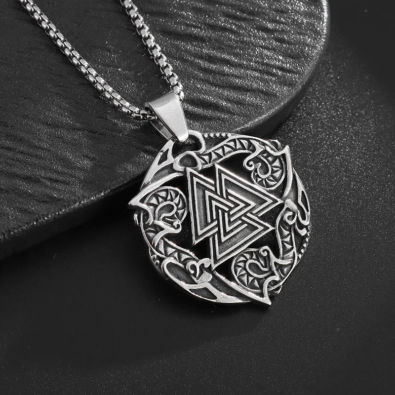 WorldNorse Valknut Odin Wikinger Symbol Halskette