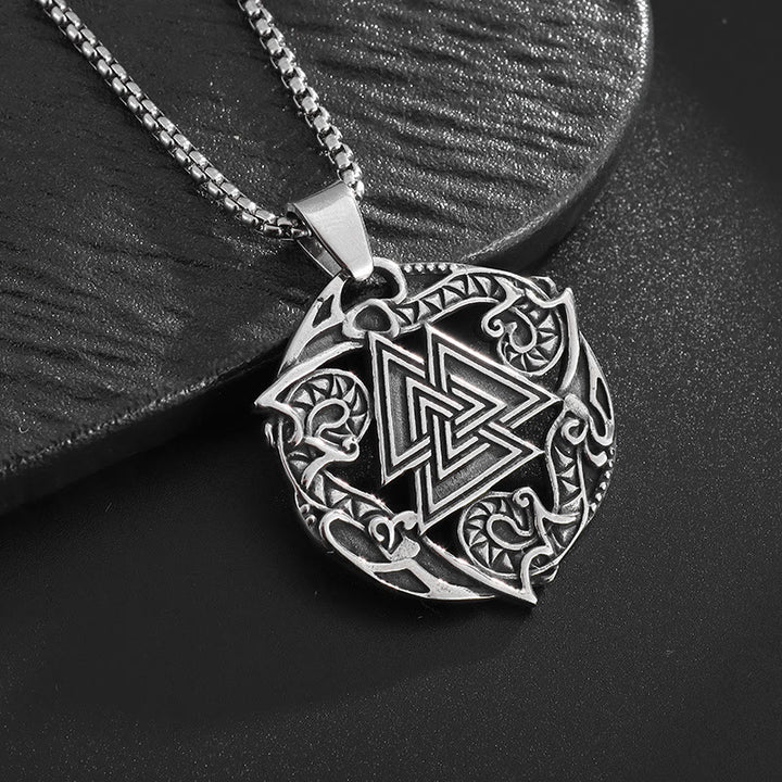 WorldNorse Valknut Odin Wikinger Symbol Halskette