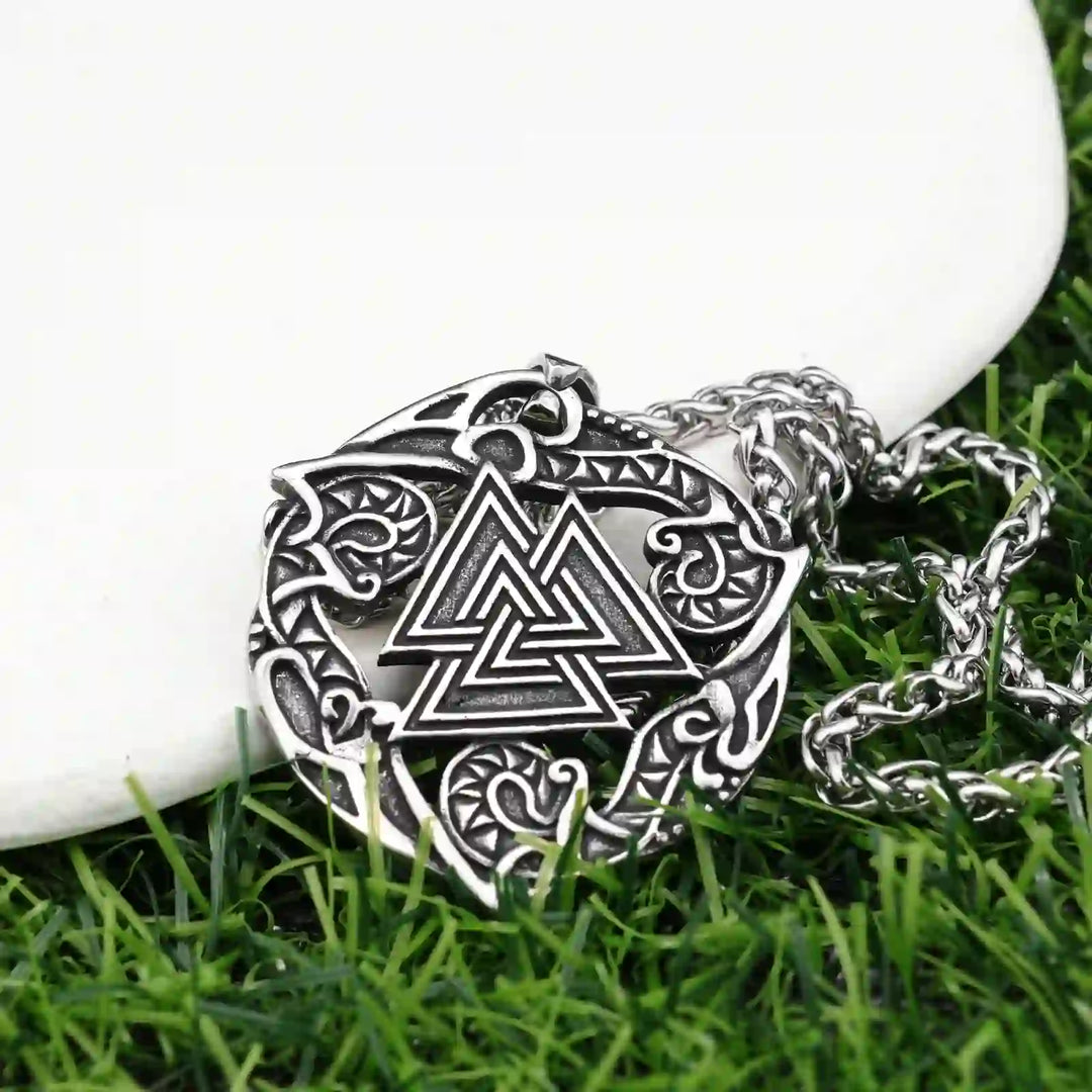 WorldNorse Valknut Odin Wikinger Symbol Halskette