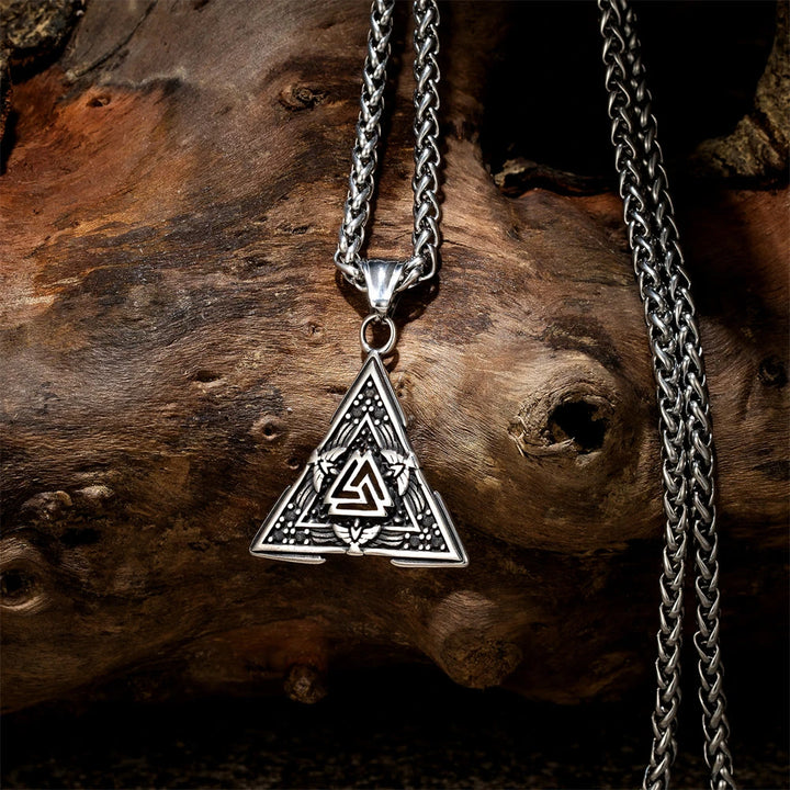WorldNorse Viking Dreieck Valknut Hrungnir Herz Halskette
