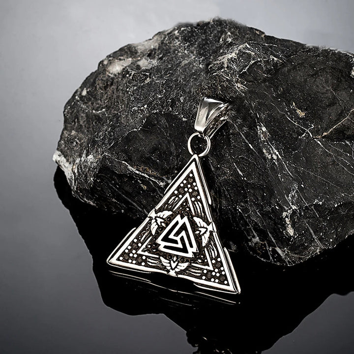 WorldNorse Viking Dreieck Valknut Hrungnir Herz Halskette