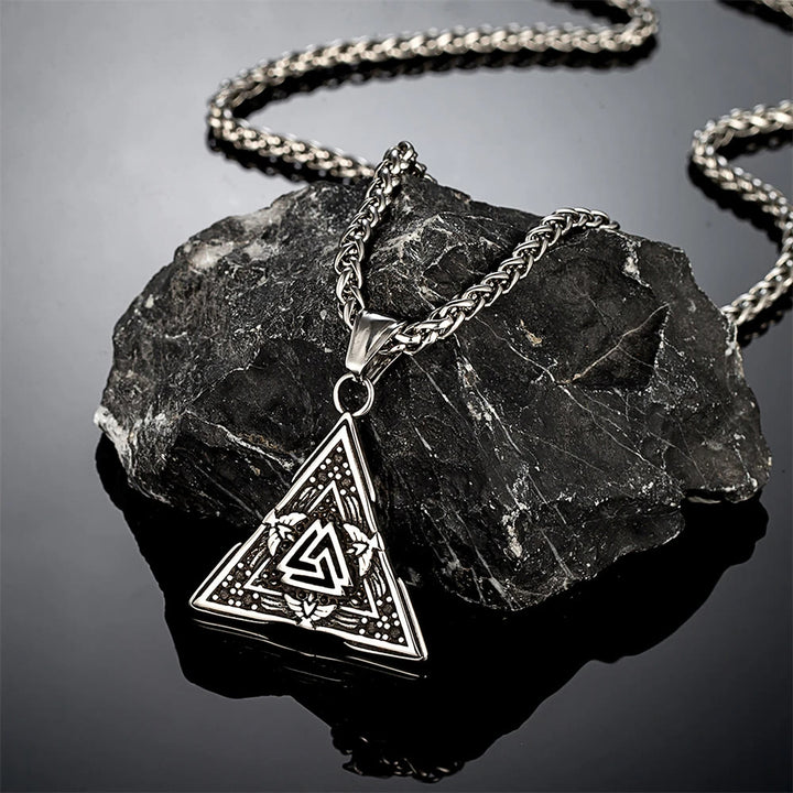WorldNorse Viking Dreieck Valknut Hrungnir Herz Halskette