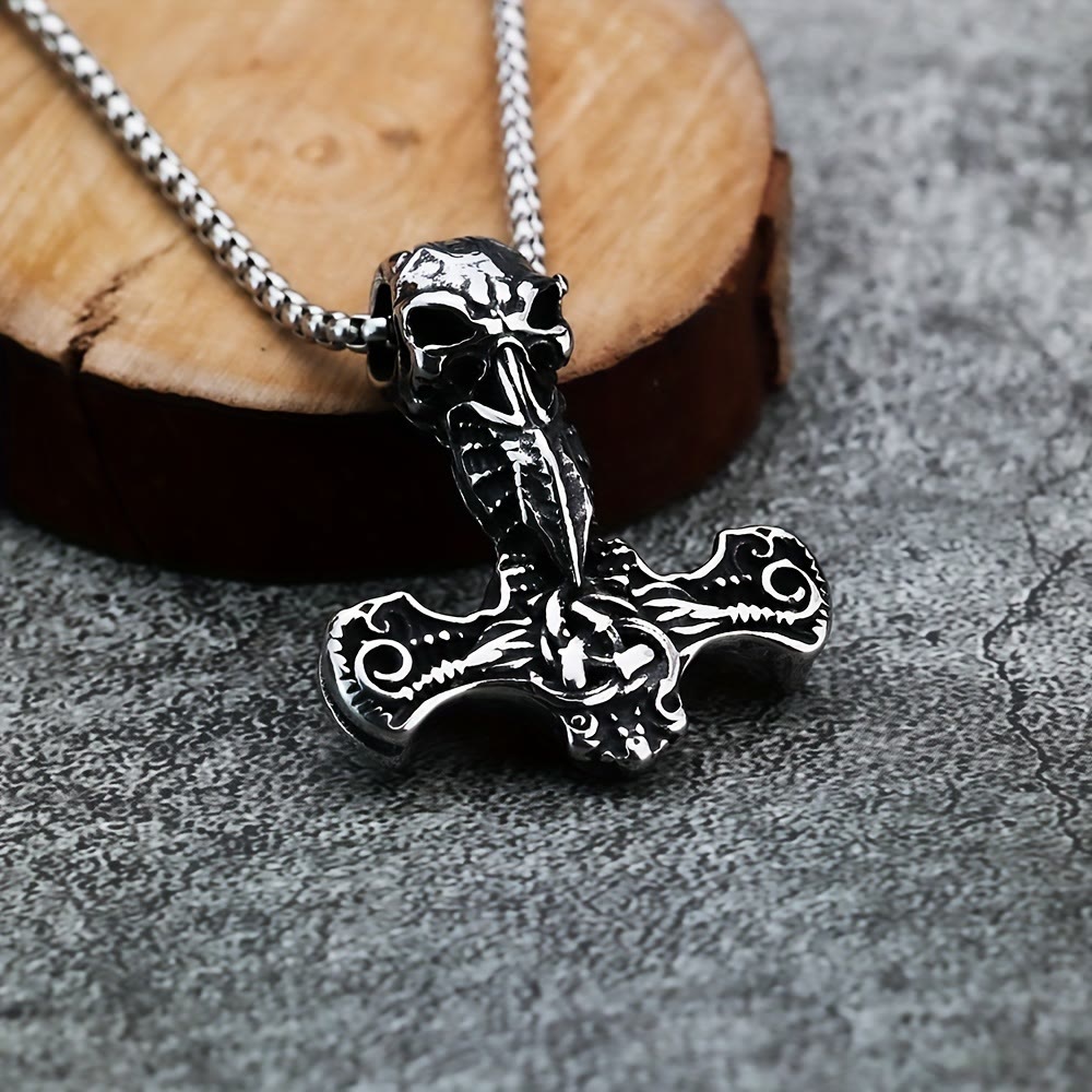 WorldNorse Halskette im nordischen Stil Mjölnir Thors Hammer