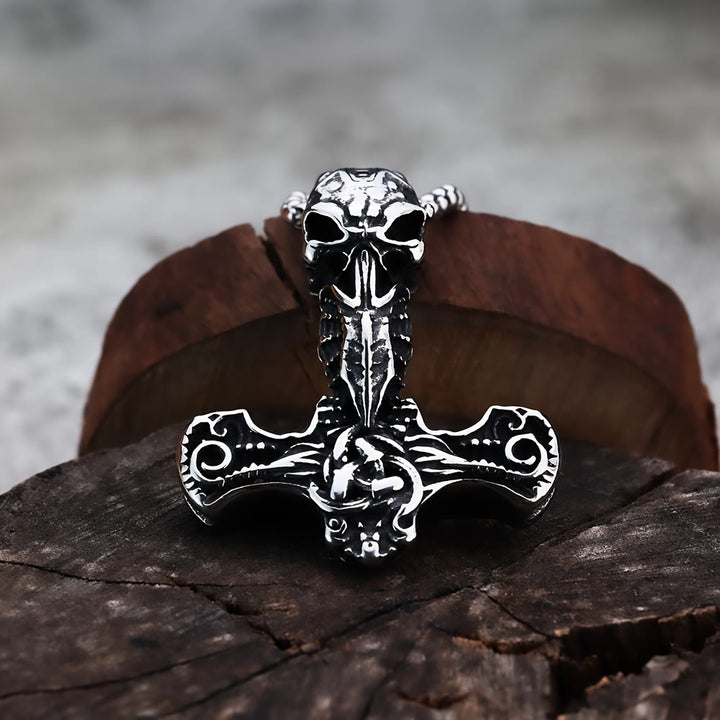 WorldNorse Halskette im nordischen Stil Mjölnir Thors Hammer