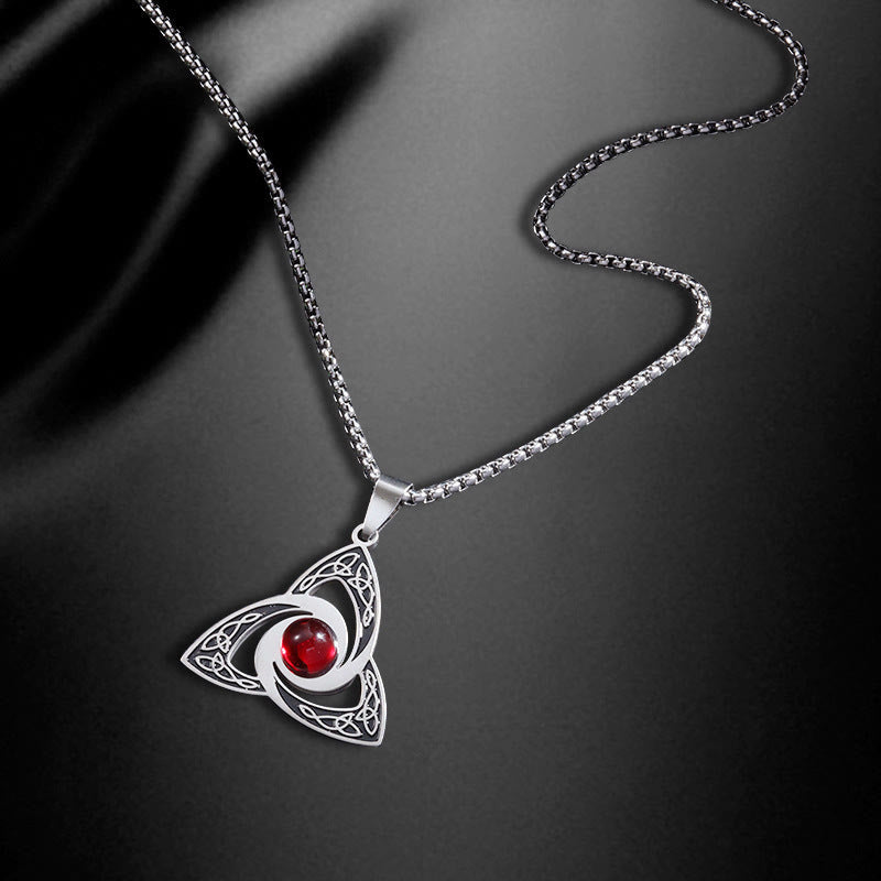 WorldNorse Verzauberte Triquetra Halskette mit Keltischer Knoten -Amulett