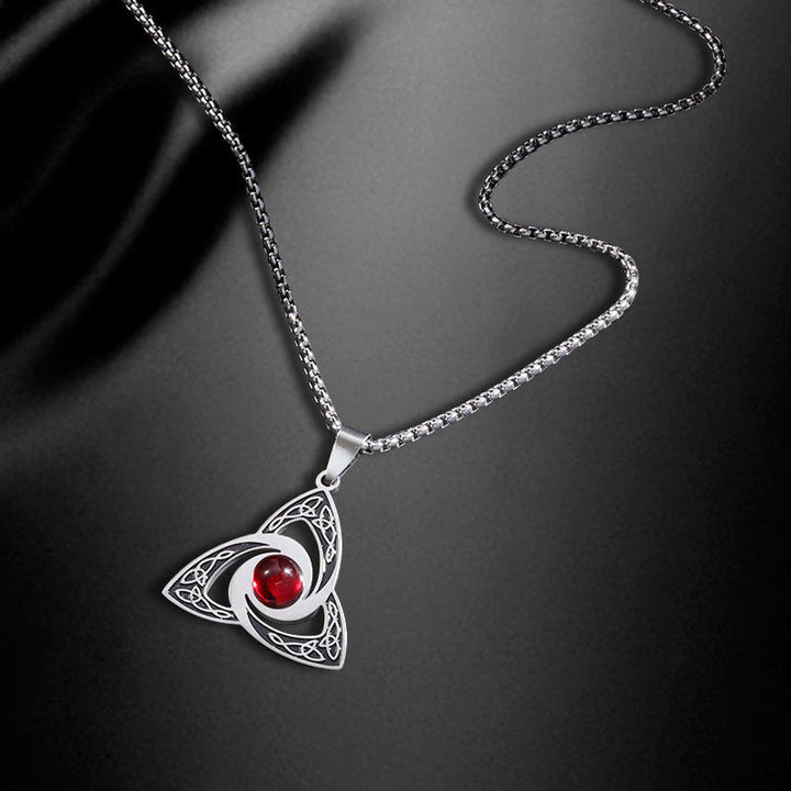 WorldNorse Verzauberte Triquetra Halskette mit Keltischer Knoten -Amulett