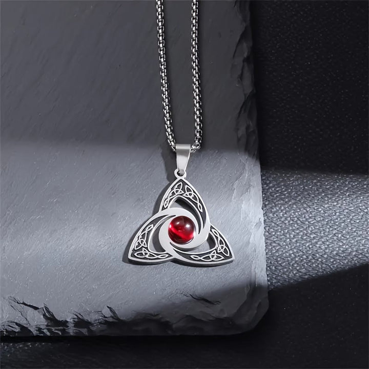 WorldNorse Verzauberte Triquetra Halskette mit Keltischer Knoten -Amulett