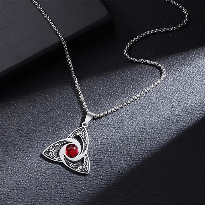 WorldNorse Verzauberte Triquetra Halskette mit Keltischer Knoten -Amulett