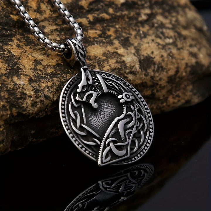 WorldNorse Halskette mit keltischem Wikinger- Wolf -Anhänger