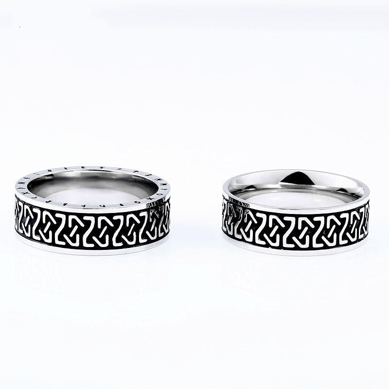 WorldNorse Wikinger- Rune -Ring aus Edelstahl