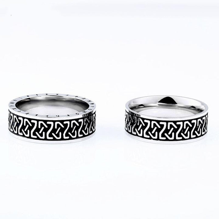 WorldNorse Wikinger- Rune -Ring aus Edelstahl