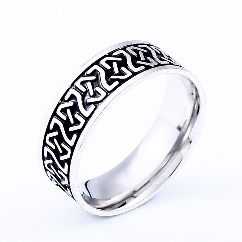 WorldNorse Wikinger- Rune -Ring aus Edelstahl