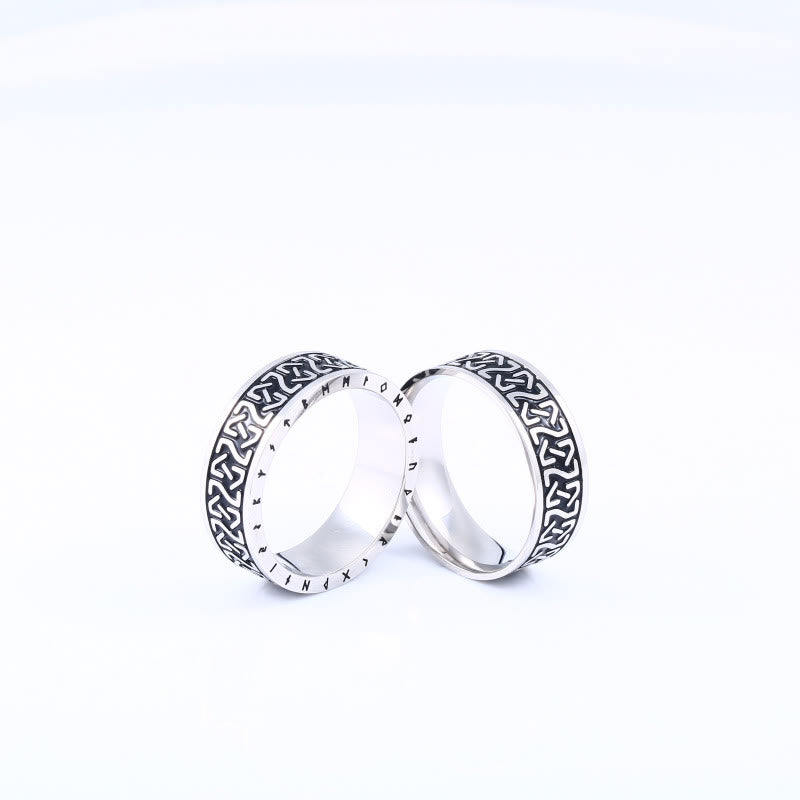 WorldNorse Wikinger- Rune -Ring aus Edelstahl