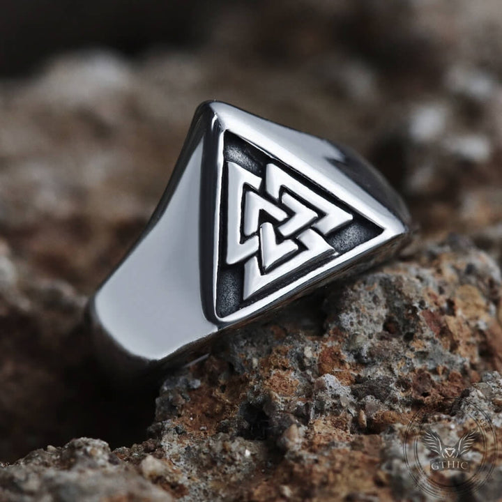 WorldNordisches Dreieck Wikinger Mythos Valknut Siegelring