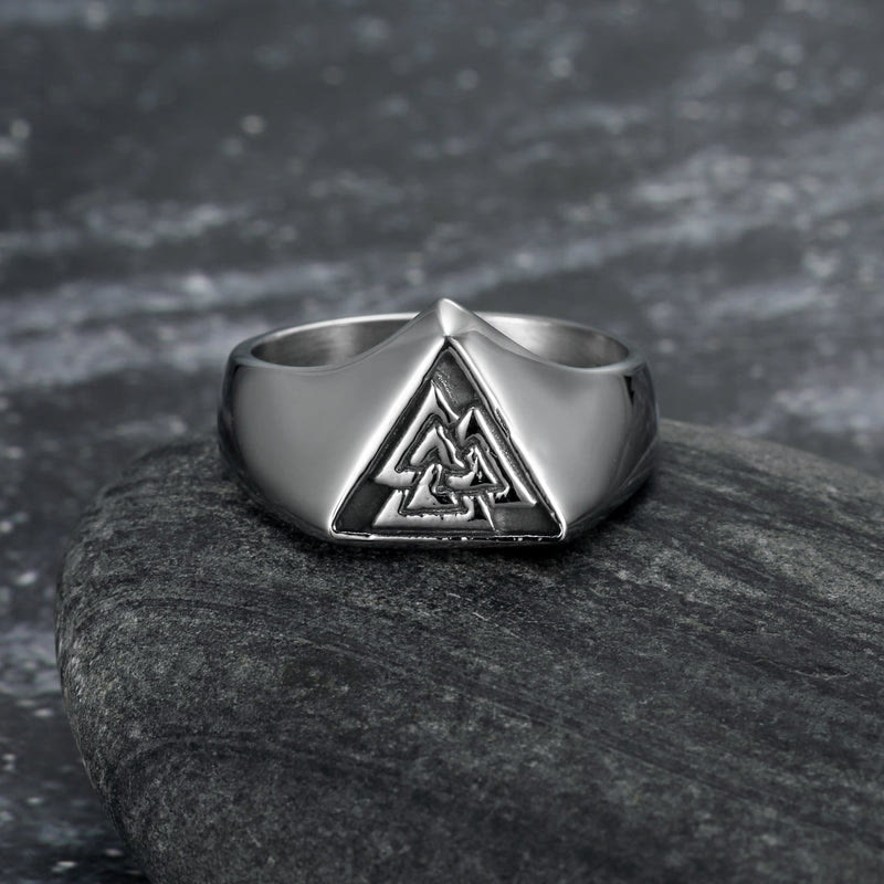 WorldNordisches Dreieck Wikinger Mythos Valknut Siegelring