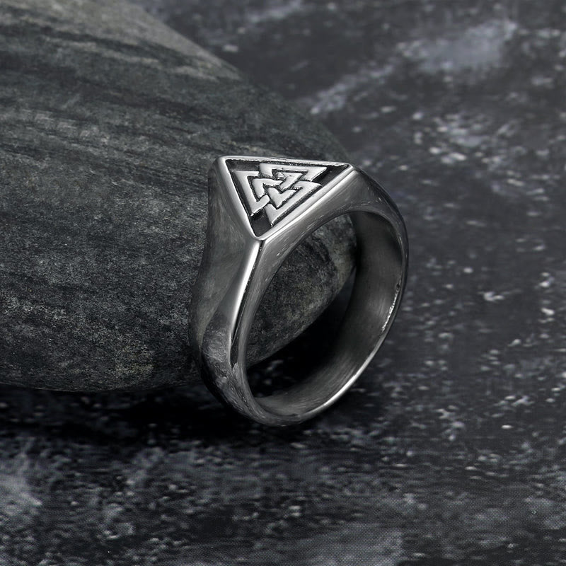 WorldNordisches Dreieck Wikinger Mythos Valknut Siegelring