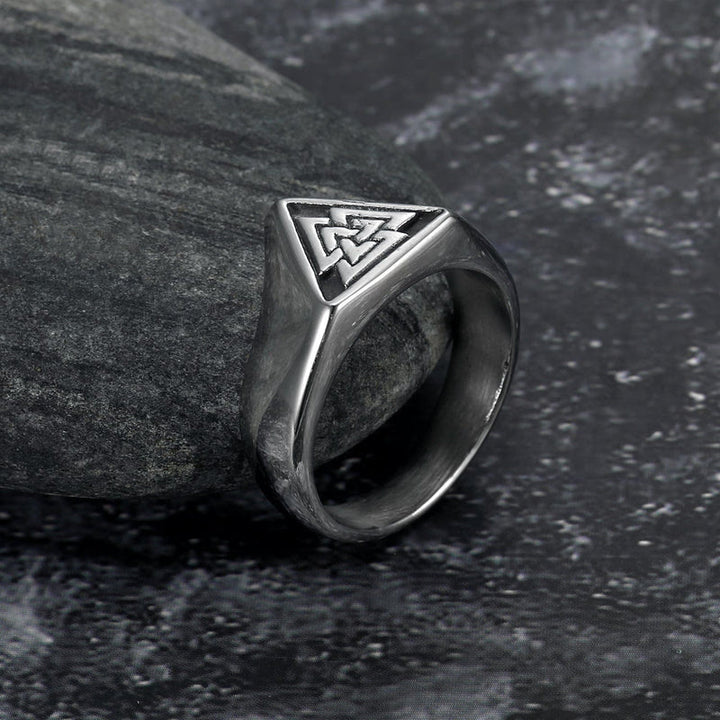 WorldNordisches Dreieck Wikinger Mythos Valknut Siegelring